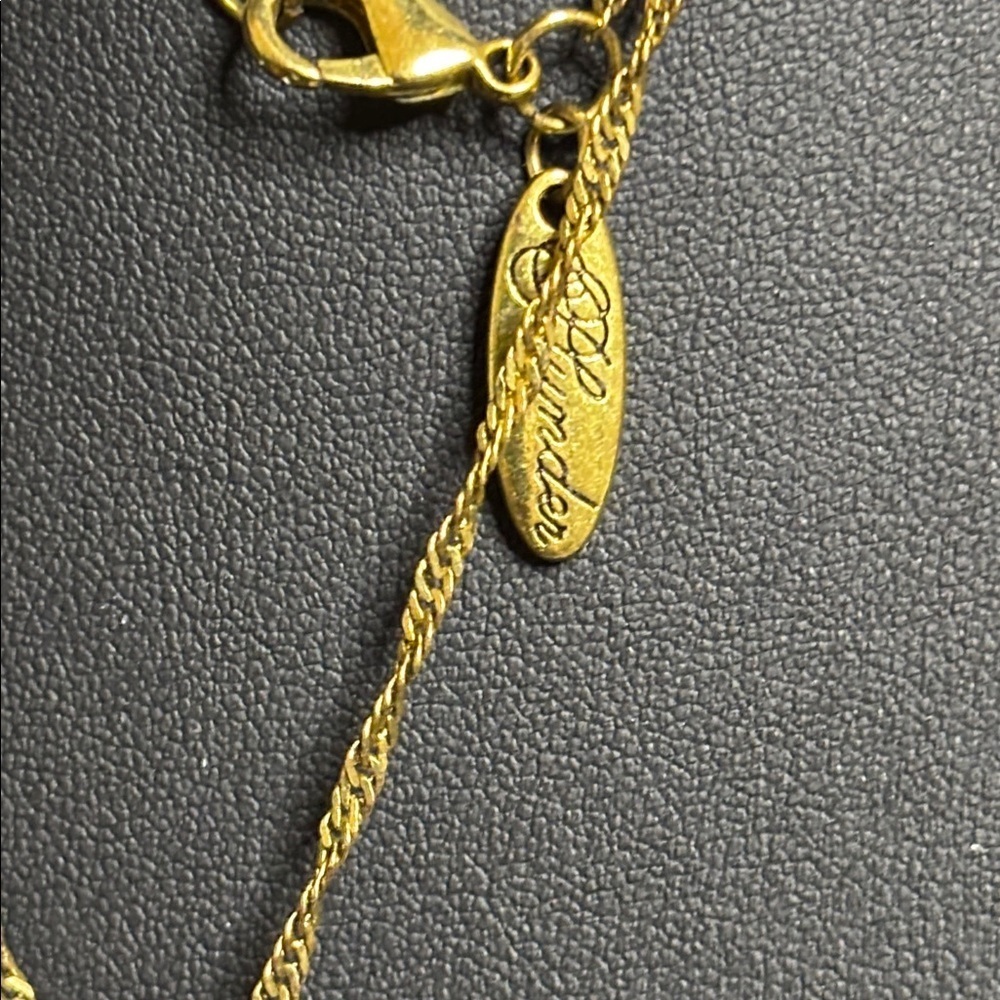 Baublebar Gold Tone Rhinestone Tassel Long Necklace - Picture 3 of 8